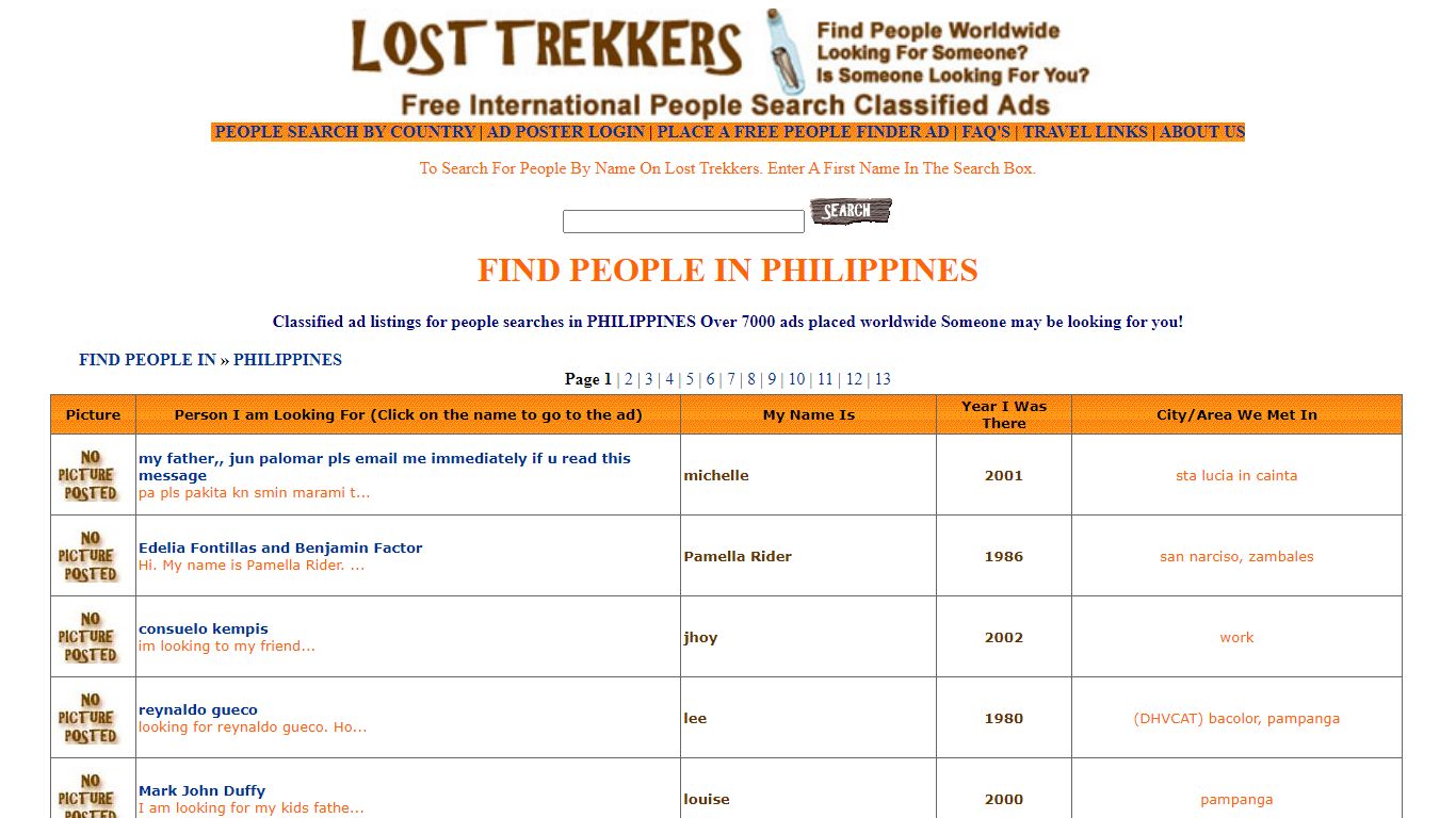 PHILIPPINES People Search - Find a Person Worldwide people ...