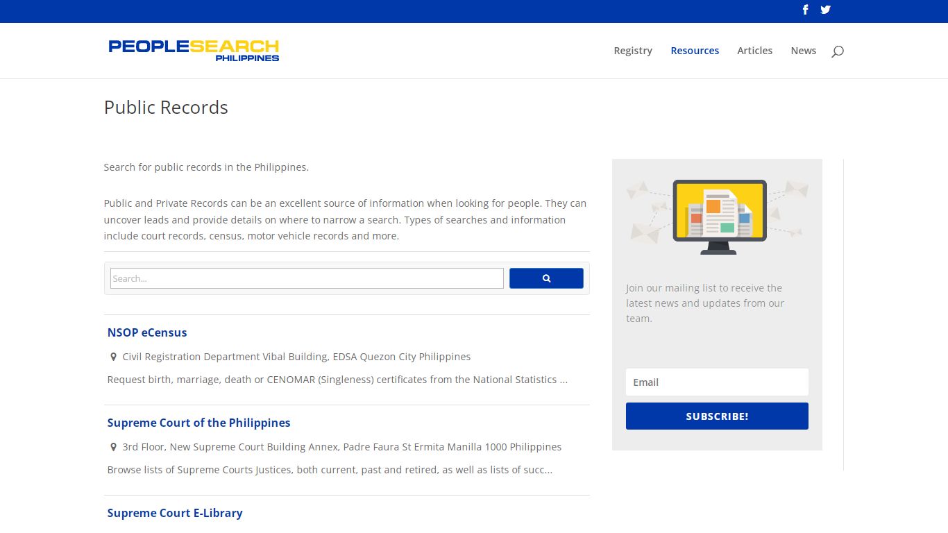 Public Records - People Search Philippines